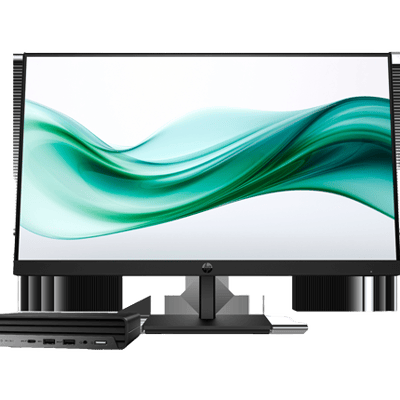 HP Pro Mini 400 G9 Desktop PC Wolf Pro Security Edition + HP Series 3 Pro 23.8 inch FHD Monitor - 324pv Bundle